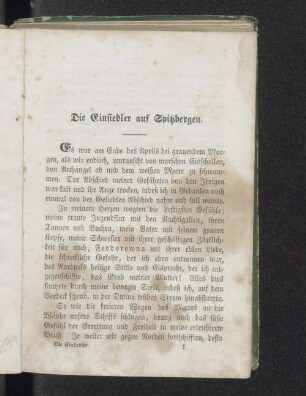 Die Einsiedler auf Spitzbergen.