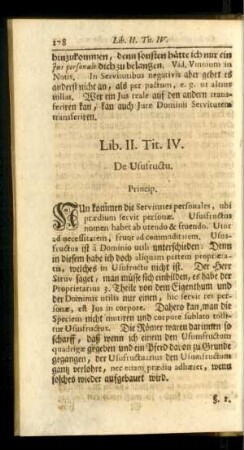 Tit. IV. De Usufructu.