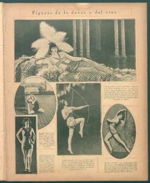 Figuras de la danza y del cine [Fotografías]