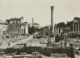 Rom. Forum Romanum. Blick in Richtung Colosseum