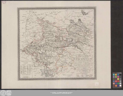 Special Charte vom Eichsfelde, Der Grafschaft Hohnstein preussischen Antheils, oder der Herrschaften Lohra und Klettenberg, des Nordhäusischen und Mühlhäusischen Gebiets, der Voigtey Dorla und der Ganerbschaft Treffurt