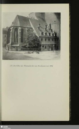 Der Chor der Thomaskirche von Nordosten vor 1884