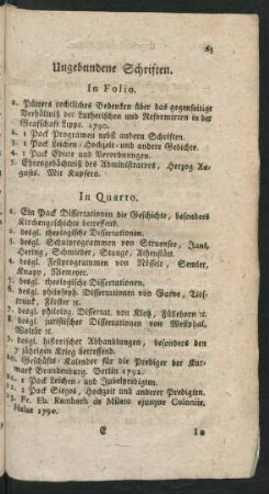 Ungebundene Schriften