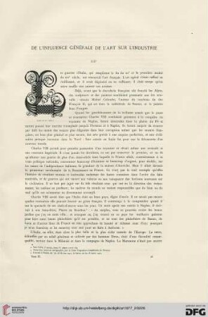 3: De l'influence générale de l'art sur l'industrie