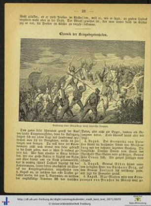 Chronik der Kriegsbegebenheiten.