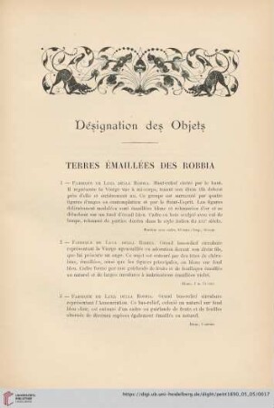 Designation des Objets