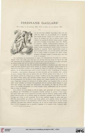 13: Ferdinand Gaillard, [2] : né à Paris le 16 janvier 1834, mort à Paris le 19 janvier 1887