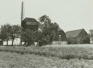 Lüttewitz, Mühlengehöft mit Bockwindmühle