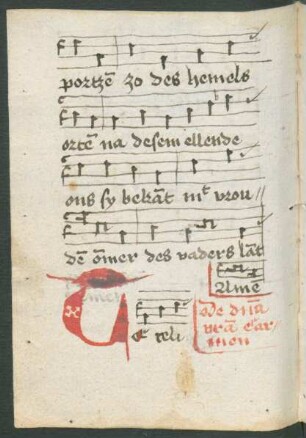 Canticum de duodecim privilegia Mariae (unvollst.)