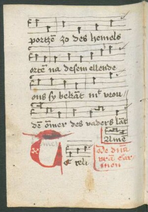 Canticum de duodecim privilegia Mariae (unvollst.)