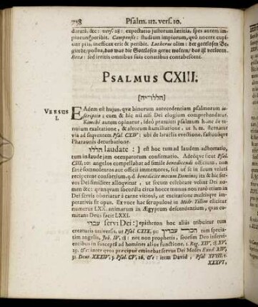 Psalmus CXIII.