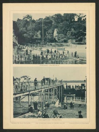 Strandleben (Neumühlen).; Landungsbrücke (Neumühlen). : [Altona]