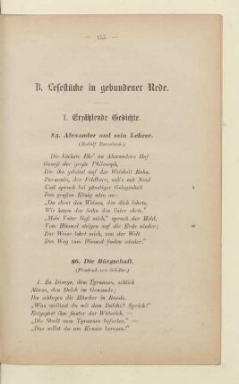 I. Erzählende Gedichte