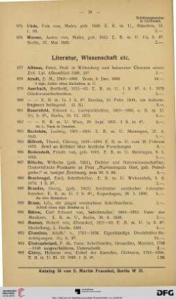 Literatur, Wissenschaft (Nr. 977-1138)
