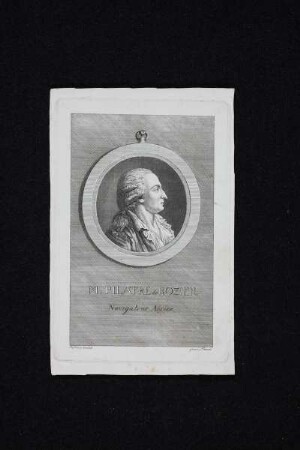 Bildnis des M. Pilatre de Rozier