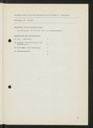 Lehrgang 09: Alkane