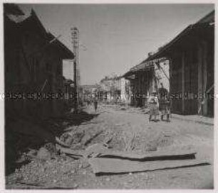 Wehrmachtssoldaten, Straße in Chania