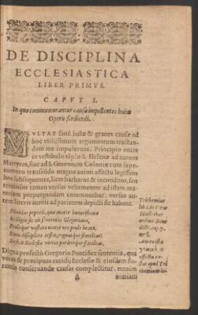 De Disciplina Ecclesiastica