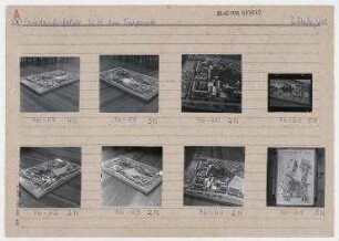 Modell: Wohnkomplex Am Tierpark. Berlin, Lichtenberg, OT Friedrichsfelde, Am Tierpark (vor 1961 Schloßstraße)/Alfred-Kowalke-Straße/Erich-Kurz-Straße/Franz-Mett-Straße/Upstallweg/Erieseering/Hans-Loch-Straße (ab 1992 Sewanstraße)