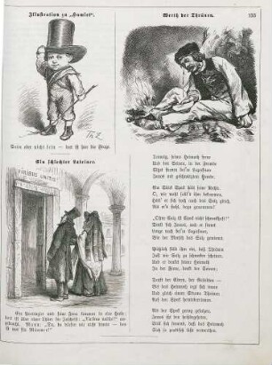 "Illustrationen zu "Hamlet"" "Werth der Thränen" "Ein schlechter Lateiner"