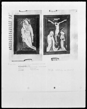 Gebetbuch, Passion und Frauenklage — Kreuzigung, Folio 90recto