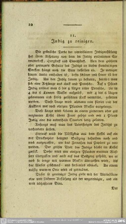 11. Indig zu reinigen