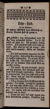 Lehr-Lied.