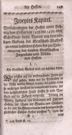 Zweytes Kapitel. Vorfallenheiten der Hessen unter Ludwig dem Ersten von 1438 bis 1450, ...