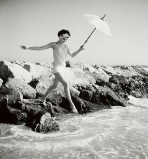 "fast motion", Modeaufnahme, Modell Sondra Peterson im Point Lookout