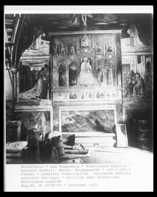 Scheinpolyptychon: Maria mit Kind und Heiligen
