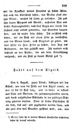 Fahrt auf dem Tigris.