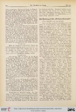 Der Salon 1906 der "Artistes Français"