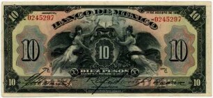 Geldschein, 10 Pesos, 1.8.1931