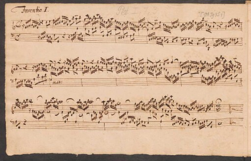 Inventionen; cemb; C-Dur; BWV 772