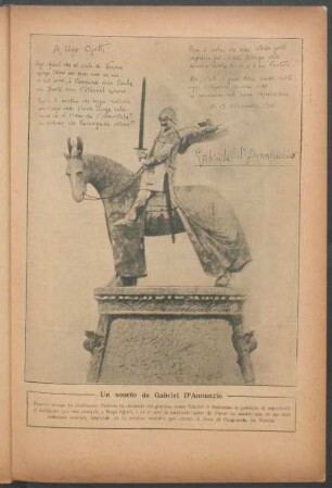 A Hugo Ojetti - [Autógrafo]