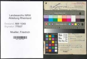 Entnazifizierung Friedrich Mueller , geb. 06.07.1895 (Verwaltungsangestellter)