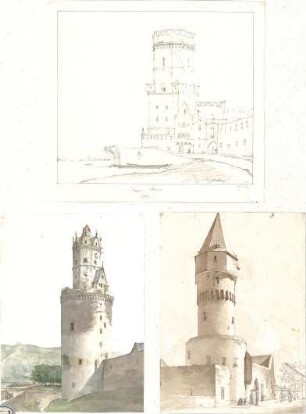 Lange, Ludwig; Lange - Archiv: V.2 Gotik vorw. Deutschland (Profanbauten) - u. a. Bayenturm in Köln (Perspektiven)