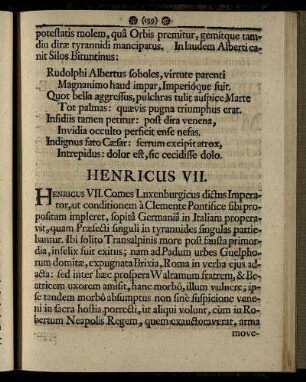 Henricus VII. - Carolus VI.
