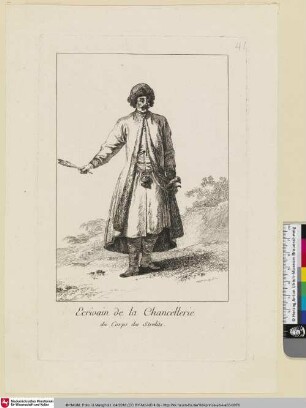 Ecrivain de la Chancellerie [Schreiber der Kanzlei]