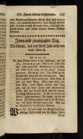 287-297, XXII. Die Gnade, daß das Reich Jesu ...