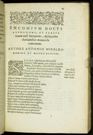 Encomium Docti Astronomi