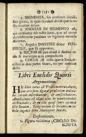 Libri Euclidis Quarti.