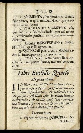 Libri Euclidis Quarti.