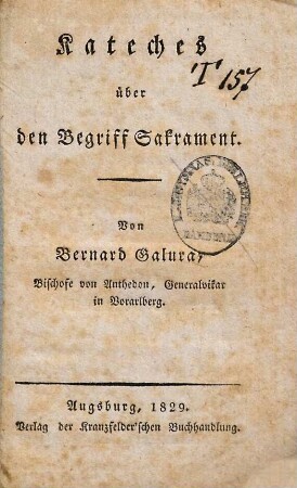 Kateches über den Begriff Sakrament