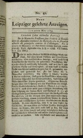 No. 41. Den 22ten May 1789.