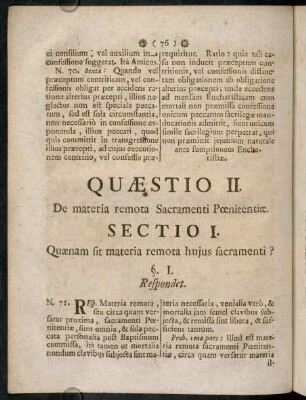 76-100, Quaestio II.