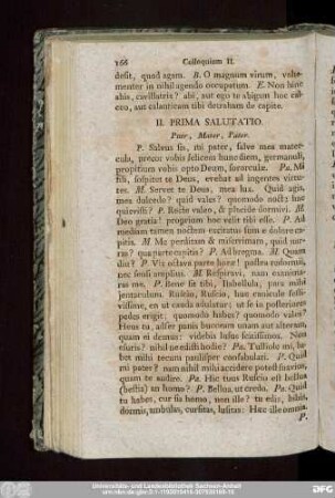 II. Prima Salutatio. Puer, Mater, Pater.