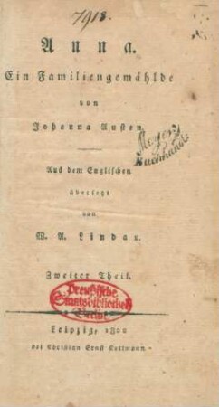 Theil 2: Anna : ein Familiengemählde