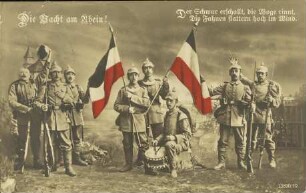 Die Wacht am Rhein! - Der Schwur erschallt, die Woge rinnt, [...]