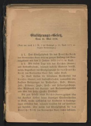Einführungs-Gesetz